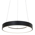 Steinhauer pendant luminaire RINGLEDE - Ø 48CM large, round, direct / indirect IP20, black matt dimmable