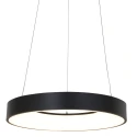 Steinhauer pendant luminaire RINGLEDE - Ø 48CM large, round, direct / indirect IP20, black matt dimmable