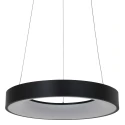 Steinhauer pendant luminaire RINGLEDE - Ø 48CM large, round, direct / indirect IP20, black matt dimmable