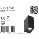 Steinhauer Steinhauer Outdoor wall luminaire, LED, 2 flames, 4W, 2700K, IP44, black