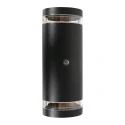 Steinhauer Steinhauer Outdoor wall luminaire, LED, 2 flames, 4W, 2700K, IP54, black
