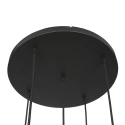 Steinhauer Luminaire à suspension BOLLIQUE 5 flammes E27 IP20, ambre, laiton, noir  gradable