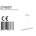 Mexlite Mexlite Pendant luminaire LIGHT STRIPE, 1 flame, 2700K, steel