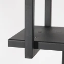 Mexlite Luminaire à suspension BUCKLEY 4 flammes, avec tablette E27 IP20, noir mat gradable