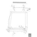 Mexlite Luminaire à suspension BUCKLEY 4 flammes, avec tablette E27 IP20, noir mat gradable