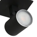 Steinhauer Spot POINTS NOIRS à 1 flamme, cylindrique, réglable GU10 IP44, noir mat gradable