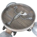 Luminaire de plafond GEARWOOD 3 flammes, rond, réglable E27 IP20