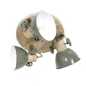 Luminaire de plafond GEARWOOD 3 flammes, rond, réglable E27 IP20