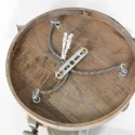 Luminaire de plafond GEARWOOD 3 flammes, rond, réglable E27 IP20