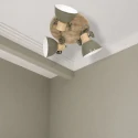 Luminaire de plafond GEARWOOD 3 flammes, rond, réglable E27 IP20