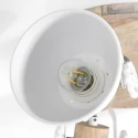 Mexlite Luminaire de plafond GEARWOOD 3 flammes, rond, réglable E27 IP20, bois, antique gradable