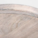 Mexlite Luminaire de plafond GEARWOOD 3 flammes, rond, réglable E27 IP20, bois, antique gradable