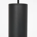 Mexlite Luminaire à suspension AUREOLE Ø 42CM à 1 flamme, grand, rond E27 IP20, noir mat gradable