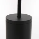 Mexlite Luminaire à suspension AUREOLE Ø 42CM à 1 flamme, grand, rond E27 IP20, noir mat gradable