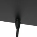 Steinhauer Luminaire à suspension REFLEXION 5 flammes, angulaire, langue, réglable E27 IP20, noir mat gradable