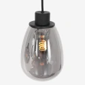 Steinhauer Luminaire à suspension REFLEXION 3 flammes, rond, réglable E27 IP20, noir mat gradable