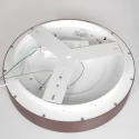 Steinhauer ceiling luminaire RINGLEDE 1 flame IP20, bronze dimmable