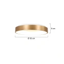 ceiling luminaire RINGLEDE - Ø 30CM small, round, direct / indirect IP20, black matt dimmable