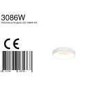 Steinhauer ceiling luminaire RINGLEDE - Ø 30CM small, round, direct / indirect IP20, white matt dimmable