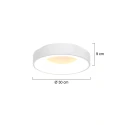 Steinhauer ceiling luminaire RINGLEDE - Ø 30CM small, round, direct / indirect IP20, white matt dimmable