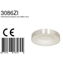Steinhauer ceiling luminaire RINGLEDE - Ø 30CM small, round, direct / indirect IP20, silver brushed dimmable