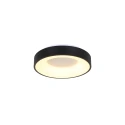 Steinhauer Luminaire de plafond RINGLEDE - Ø 30CM petit, rond, direct / indirect IP20, noir mat gradable