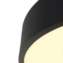 Steinhauer Luminaire de plafond RINGLEDE - Ø 30CM petit, rond, direct / indirect IP20, noir mat gradable