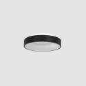 Steinhauer Luminaire de plafond RINGLEDE - Ø 30CM petit, rond, direct / indirect IP20, noir mat gradable