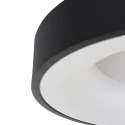 Steinhauer Luminaire de plafond RINGLEDE - Ø 30CM petit, rond, direct / indirect IP20, noir mat gradable