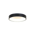 Steinhauer Luminaire de plafond RINGLEDE - Ø 30CM petit, rond, direct / indirect IP20, noir mat gradable