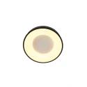 Steinhauer Luminaire de plafond RINGLEDE - Ø 30CM petit, rond, direct / indirect IP20, noir mat gradable