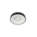 Steinhauer Luminaire de plafond RINGLEDE - Ø 30CM petit, rond, direct / indirect IP20, noir mat gradable