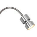 Steinhauer Luminaire mural NATASJA avec interrupteur, avec bras flexible GU10 IP20, acier brossé gradable