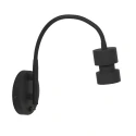 wall luminaire NATASJA with switch, with flex arm GU10 IP20, black matt dimmable