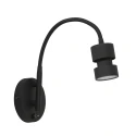Luminaire mural NATASJA avec interrupteur, avec bras flexible GU10 IP20, acier brossé gradable