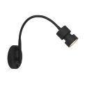 Luminaire mural NATASJA avec interrupteur, avec bras flexible GU10 IP20, acier brossé gradable