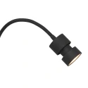 Luminaire mural NATASJA avec interrupteur, avec bras flexible GU10 IP20, acier brossé gradable