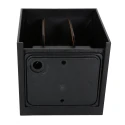 Steinhauer Luminaire mural d’extérieur MURO haut bas, forme en dé, réglable IP44, noir mat gradable