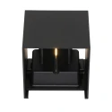 Steinhauer Luminaire mural d’extérieur MURO haut bas, forme en dé, réglable IP44, noir mat gradable
