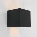 Steinhauer Luminaire mural d’extérieur MURO haut bas, forme en dé, réglable IP44, noir mat gradable