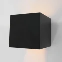 Steinhauer Luminaire mural d’extérieur MURO haut bas, forme en dé, réglable IP44, noir mat gradable