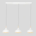 Mexlite pendant luminaire BJORR 3 flames E27 IP20, white matt dimmable