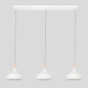 Mexlite pendant luminaire BJORR 3 flames E27 IP20, white matt dimmable