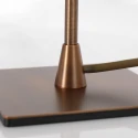 Steinhauer Lampe de table ANCILLA à 1 flamme, langue, avec fonction de commutation, conique E14 IP20, bronze brossé gradable