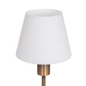 Steinhauer Lampe de table ANCILLA à 1 flamme, langue, avec fonction de commutation, conique E14 IP20, bronze brossé gradable