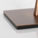 Steinhauer Lampe de table ANCILLA à 1 flamme, langue, avec fonction de commutation, conique E14 IP20, bronze brossé gradable