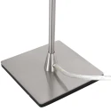 Steinhauer Lampe de table ANCILLA à 1 flamme, langue, avec fonction de commutation, conique E14 IP20, acier brossé gradable
