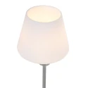 Steinhauer Lampe de table ANCILLA à 1 flamme, langue, avec fonction de commutation, conique E14 IP20, acier brossé gradable