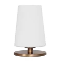table lamp ANCILLA 1 flame, short, with switching function, conical E27 IP20, brushed bronze dimmable
