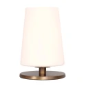 Steinhauer Lampe de table ANCILLA à 1 flamme, court, avec fonction de commutation, conique E27 IP20, bronze brossé gradable